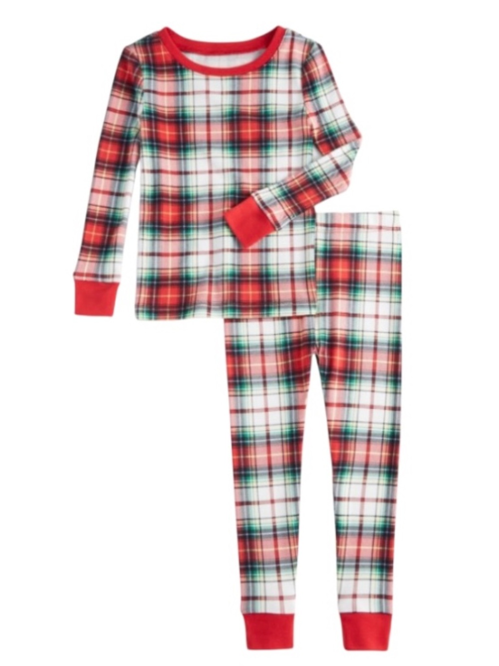 Holiday Lane Toddler Winterton Plaid Cotton Snug Fit Pajama Set, 12mo - NWT